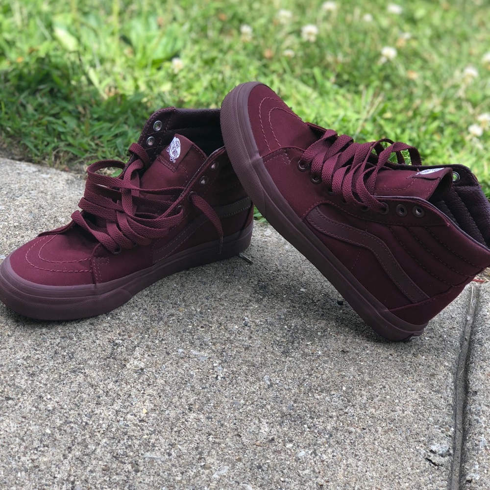 Burgundy Vans